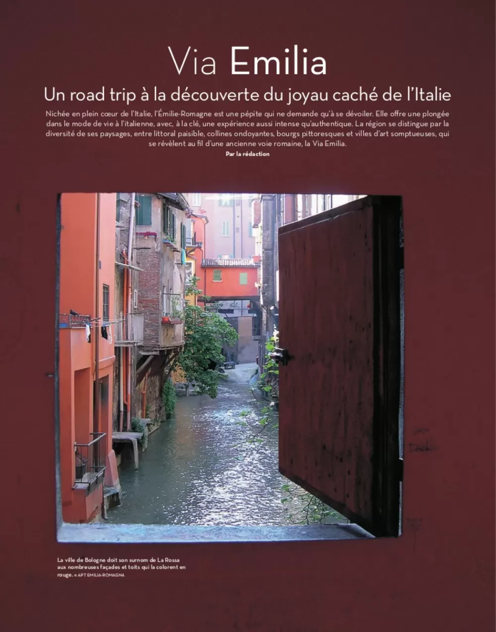 Via Emilia. A road trip through Italy's hidden gem - Ideat (French) - Brussels